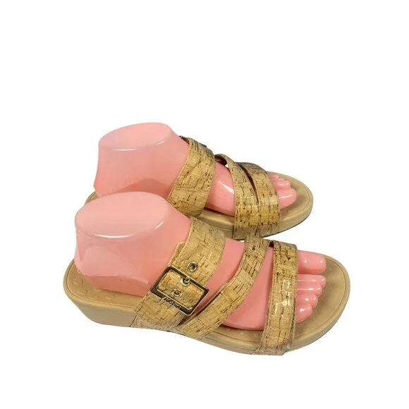 Vionic Pacific Rio Gold Slide On Sandals Women's 8 - Picture 5 of 15